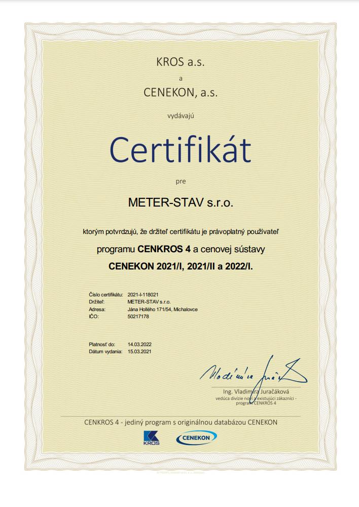 Certifikát